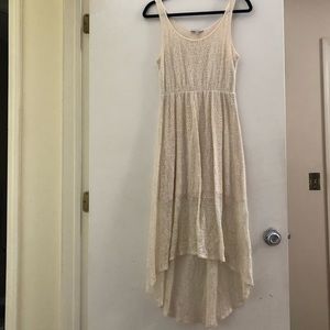 Hi-low lace dress